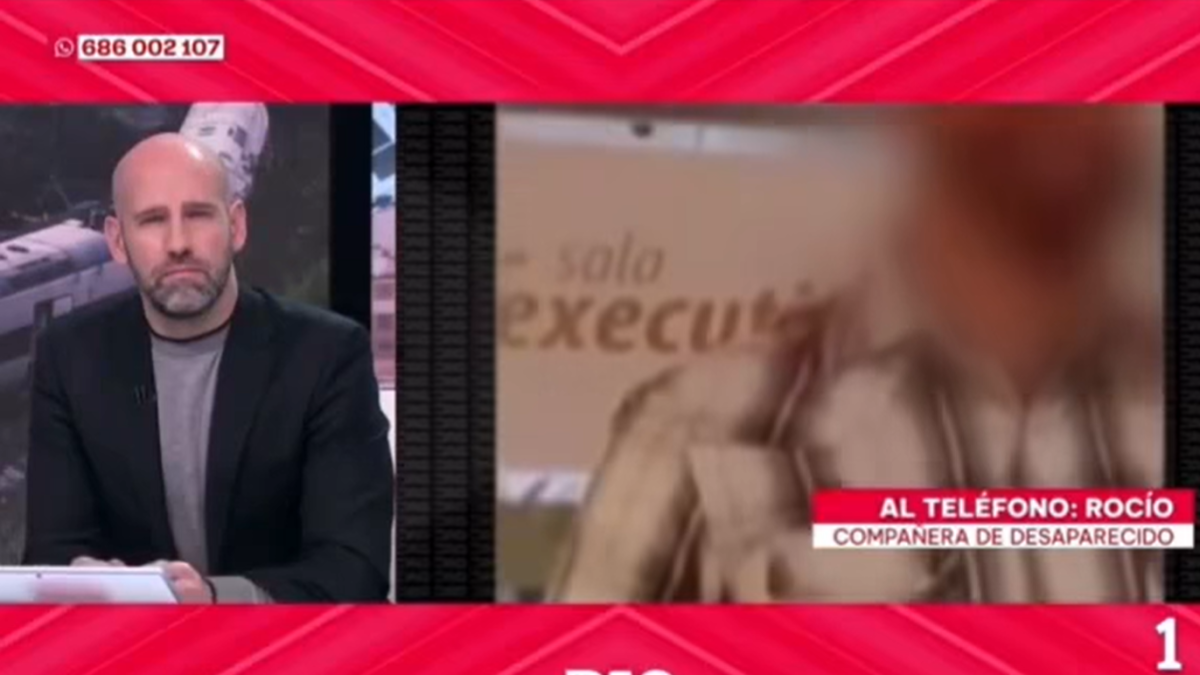 Un momento del programa cuando recibió la llamada de la empleada del AVE.
