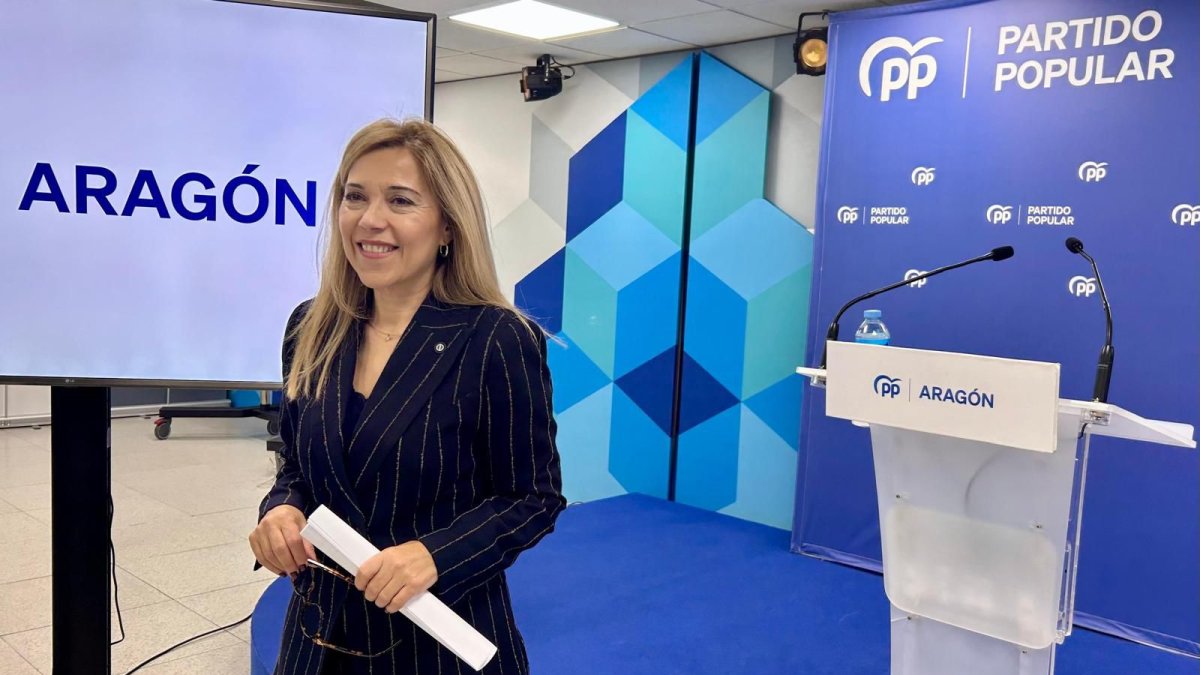 La secretaria general del PP Aragón,Ana Alós