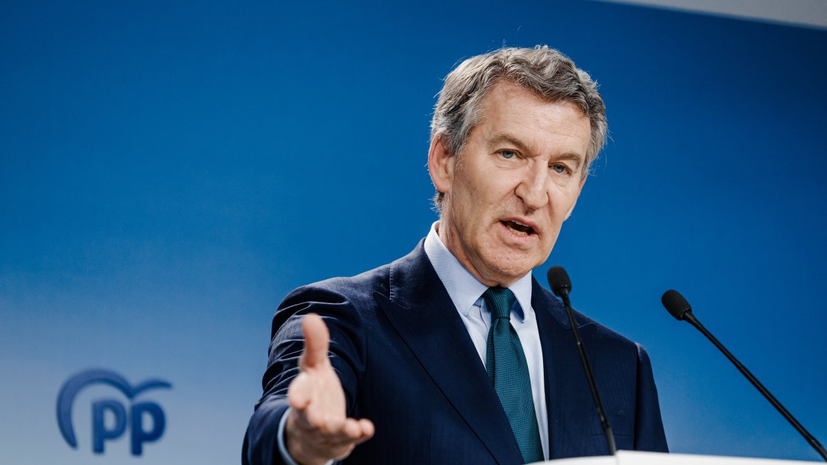 El presidente del Partido Popular, Alberto Núñez Feijóo