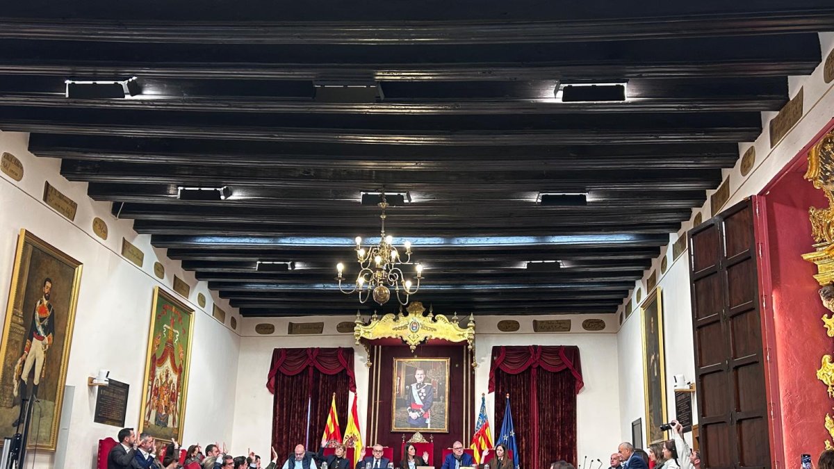Pleno en el Ayuntamiento de Elche.