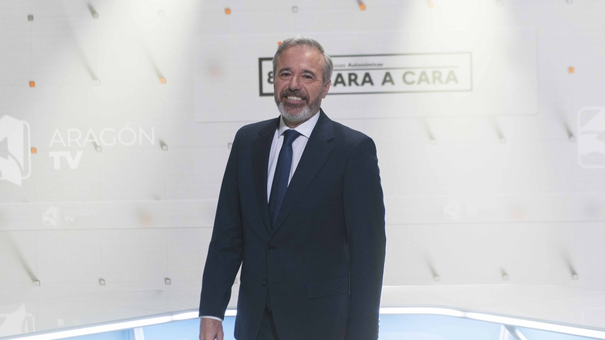 El candidato del PP a la reelección a la Presidencia del Gobierno de Aragón, Jorge Azcón 26/1/2026