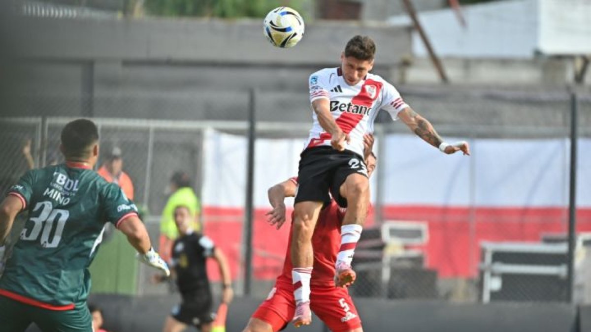 Gonzalo Montiel marcó los unicos dos goles de River en el año