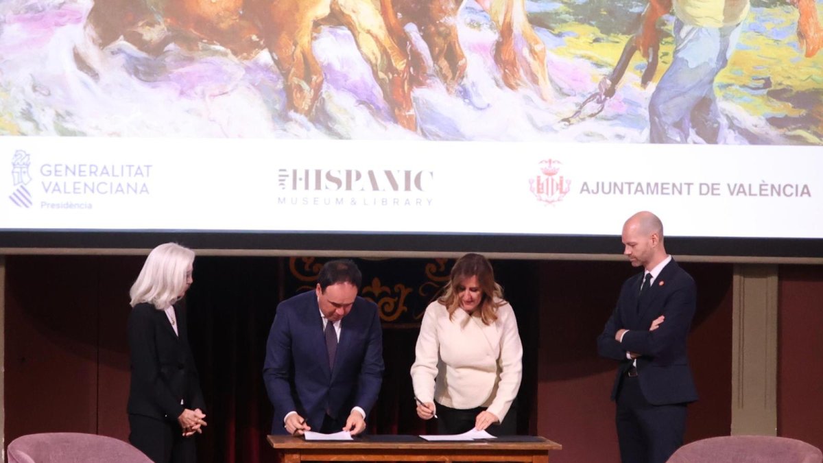 Firma del acuerdo en Madrid