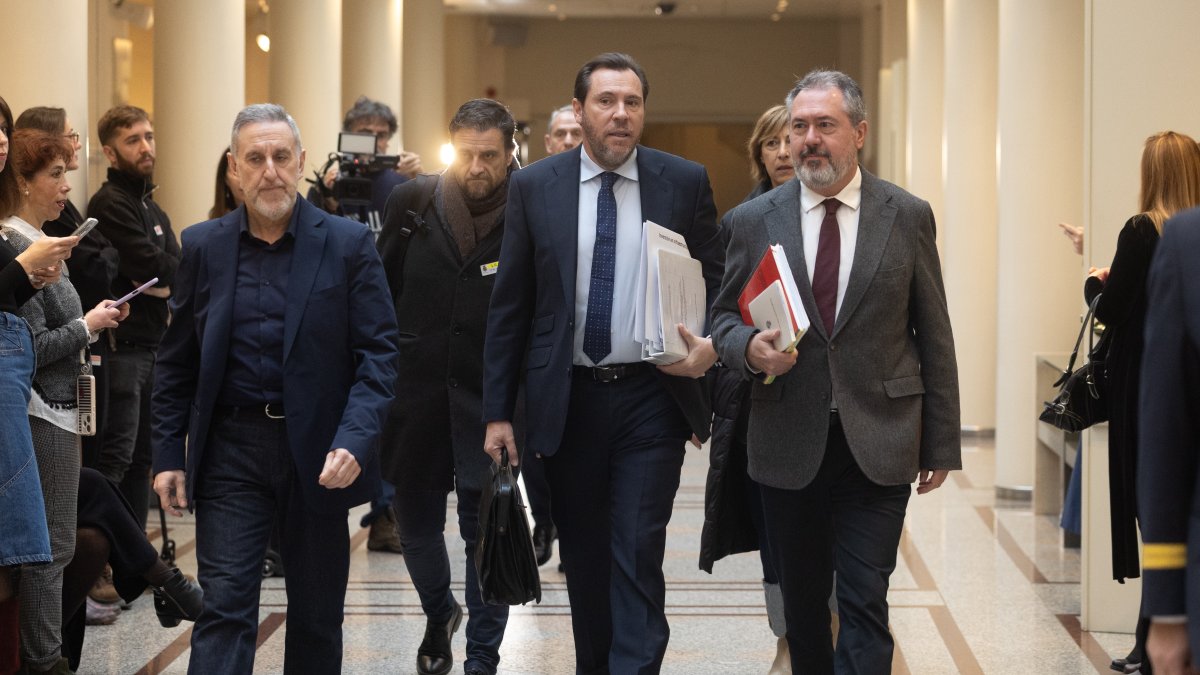 El ministro de Transportes, Óscar Puente, acude al Senado