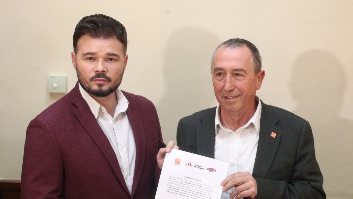 Gabriel Rufián y Joan Baldoví