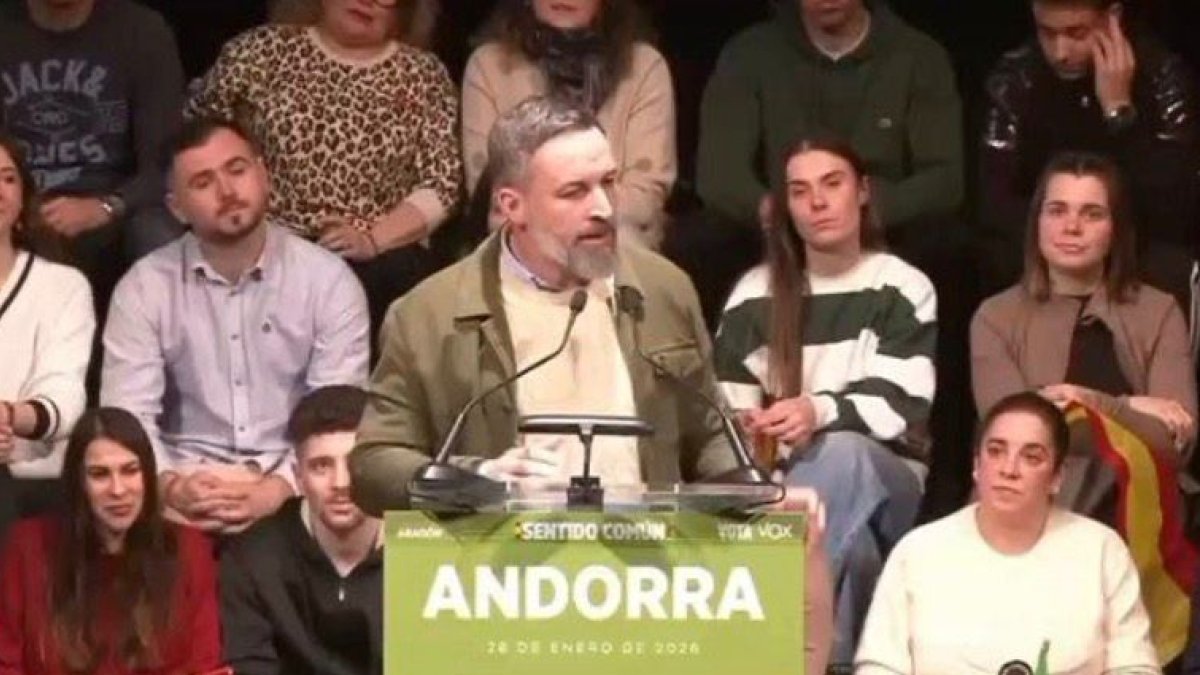 El líder de Vox, Santiago Abascal
