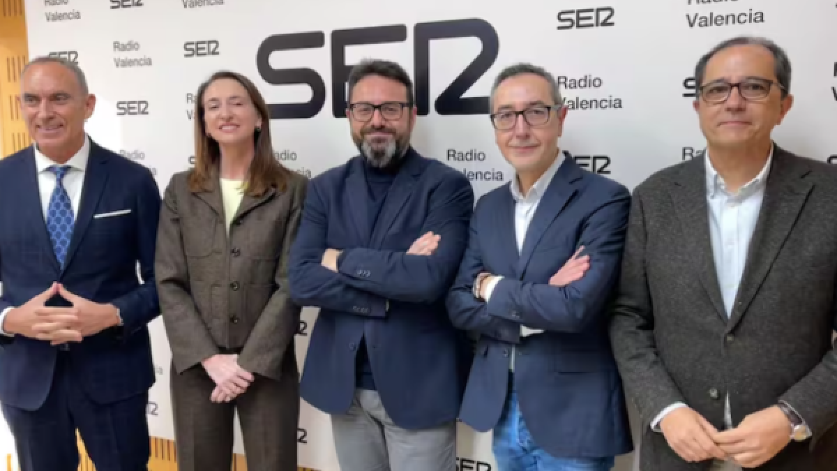Los cuatros candidatos a la Rectoría de la Universitat de Valencia en Radio Cadena SER Valencia