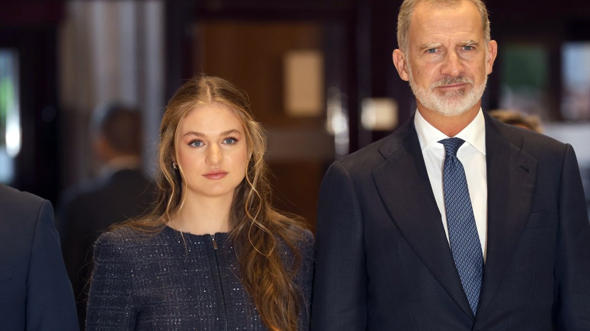 El Rey Felipe IV y la Princesa Leonor, en una foto reciente.