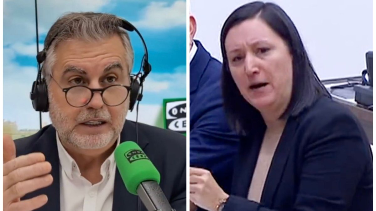 Carlos Alsina y la exalcaldesa de Algemesí y diputada del PSOE, Marta Trenzano