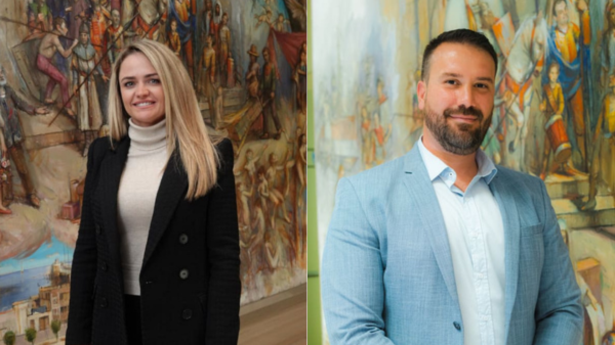 Carla Gascó y Jorge Alarcón, concejales de Compromís en Burriana