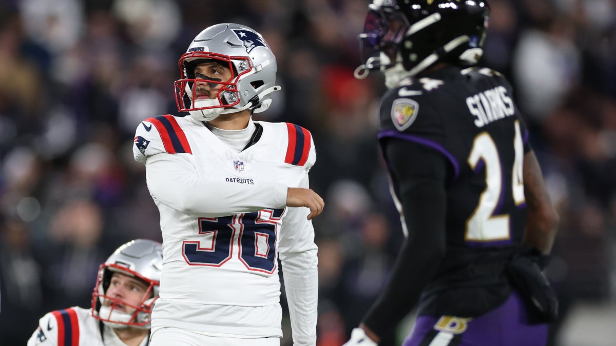 Andy Borregales, el pateador de los Patriots