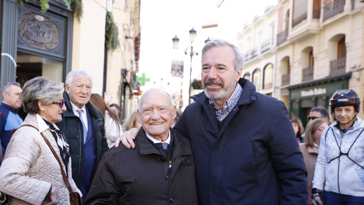 Jorge Azcón, en su jornada de reflexión