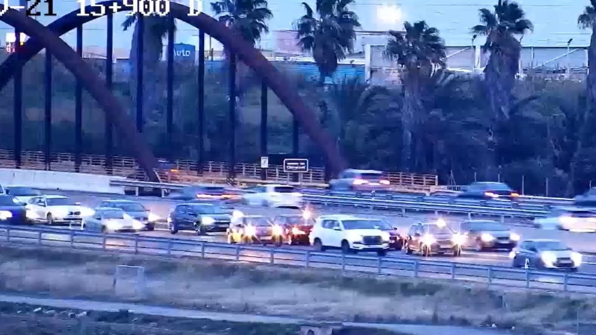 Accidente en la V-21 este lunes 9 de febrero