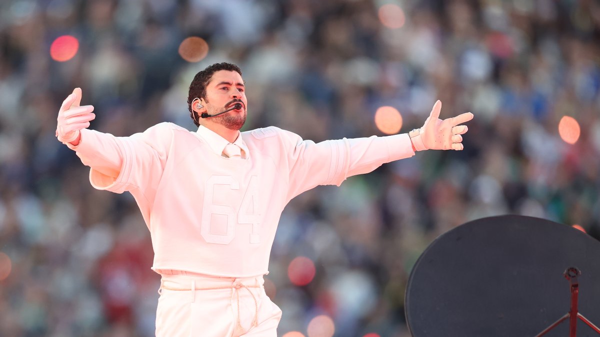 Bad Bunny en el espectáculo del Super Bowl