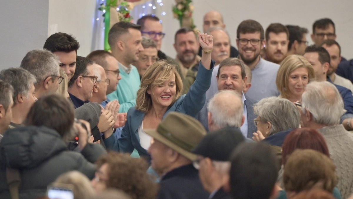 (Foto de ARCHIVO)
La ministra de Educación, Formación Profesional y Deportes, Pilar Alegría, durante un acto donde ha anunciado su candidatura a liderar el PSOE de Aragón en La Zaida 21/12/2024