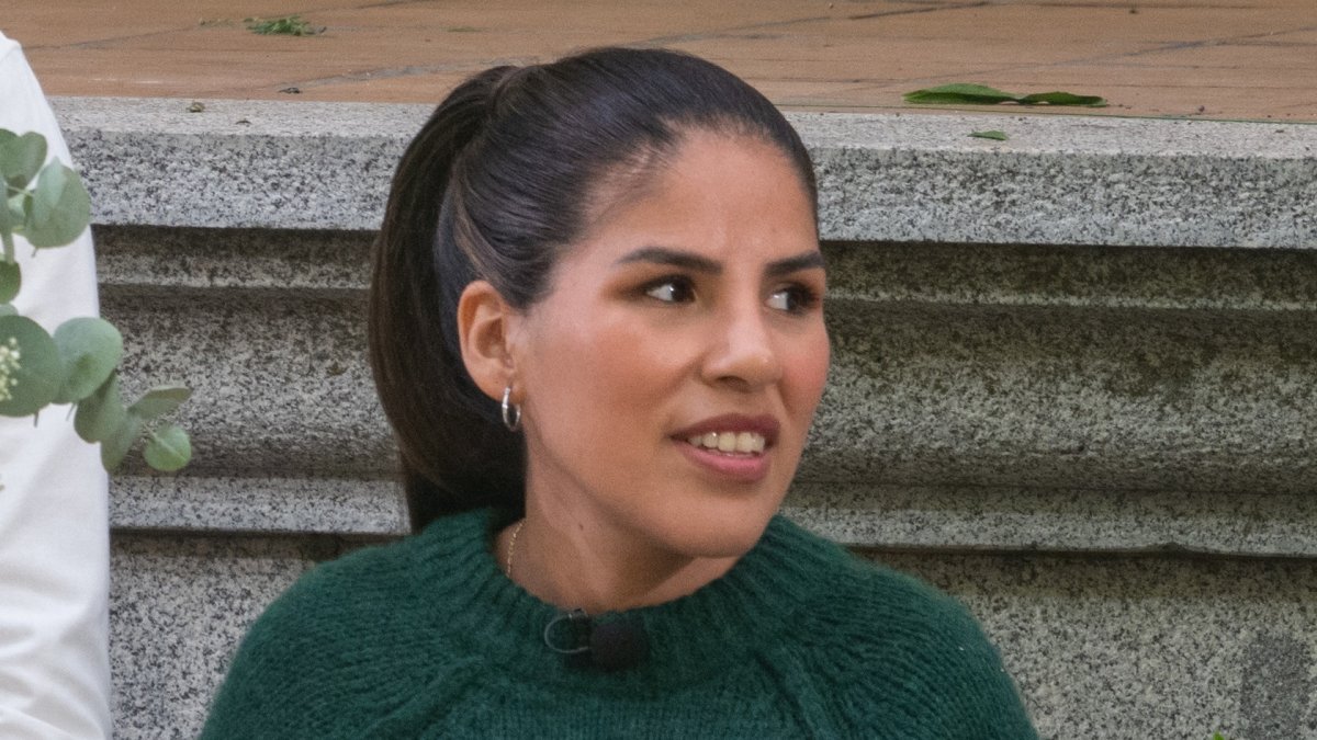 Isa Pantoja durante el rodaje de 