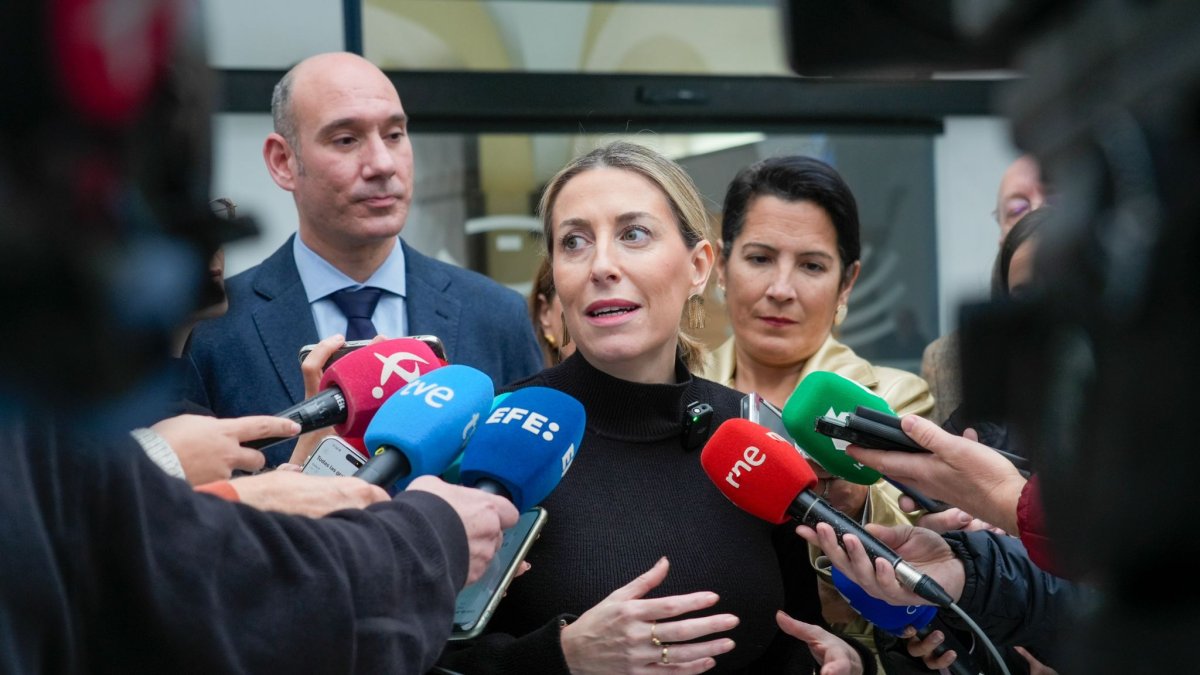María Guardiola , presidenta en funciones de la Junta de Extremadura