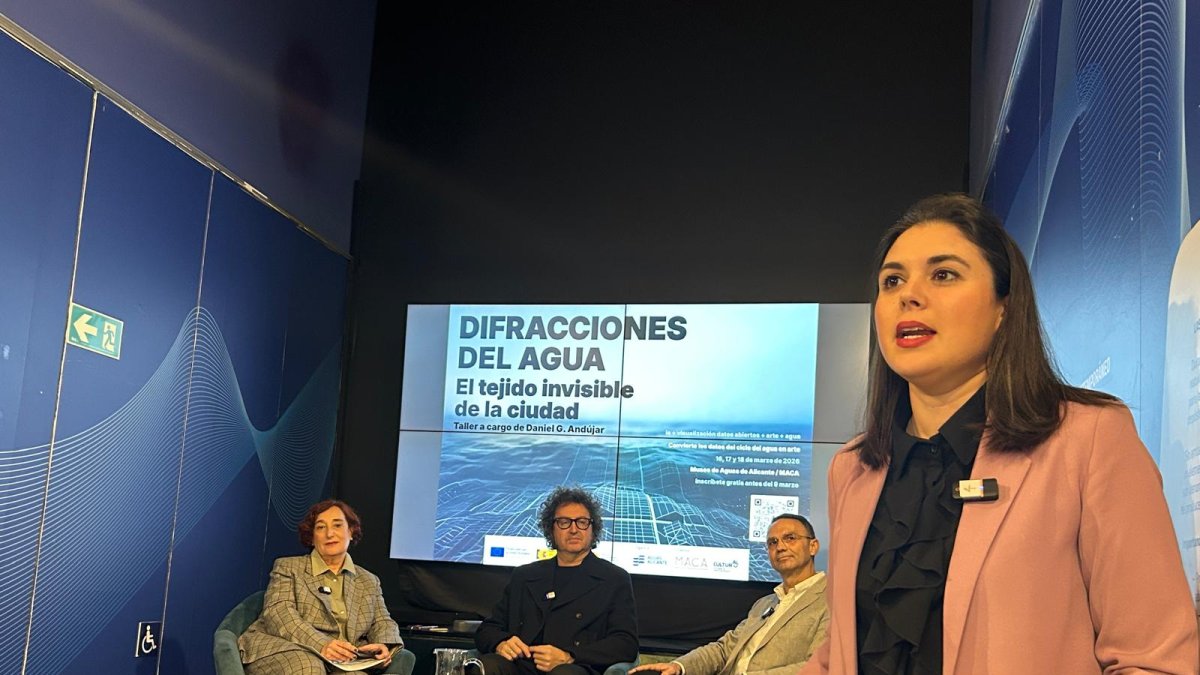 Acto de presentación del proyecto Difracciones del Agua.