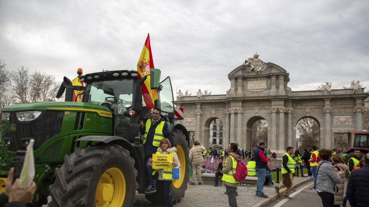 Manifestación de tractores en 2024 Felipe Diaz de Vivar