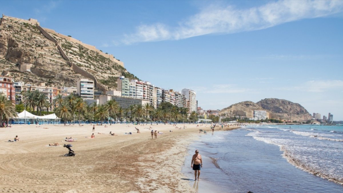 Playa del Postiguet en Alicante
