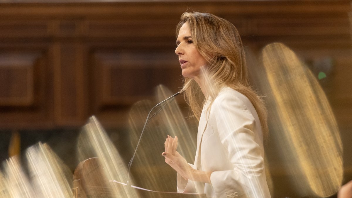 La diputada del PP, Cayetana Álvarez de Toledo, durante una sesión plenaria extraordinaria, en el Congreso de los Diputados.