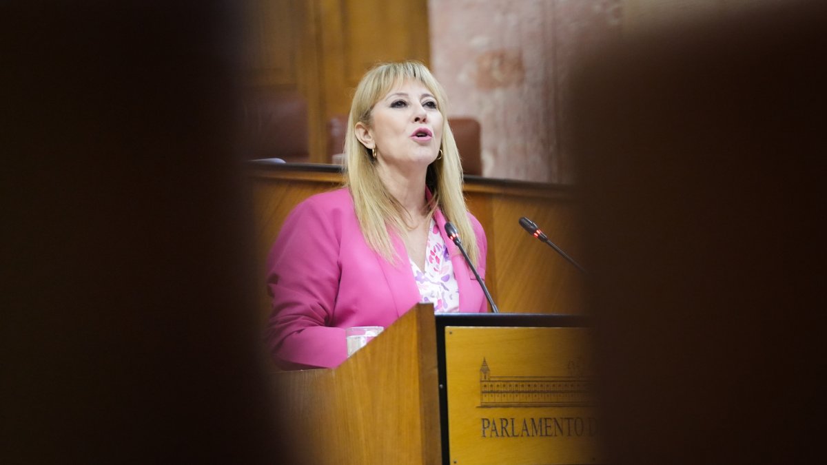 La portavoz de la Junta y consejera de Economía, Hacienda y Fondos Europeos, Carolina España.