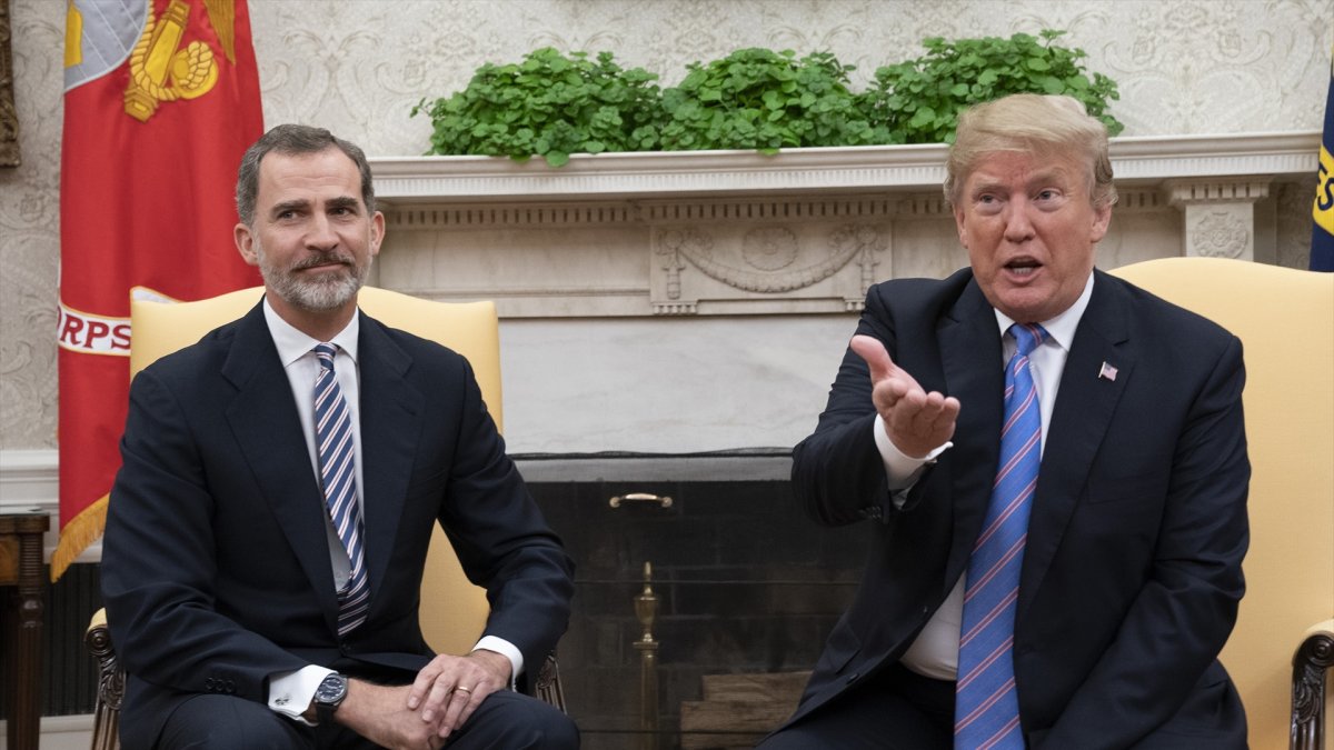 Donald Trump y el Rey Felipe VI en una foto de 2018.