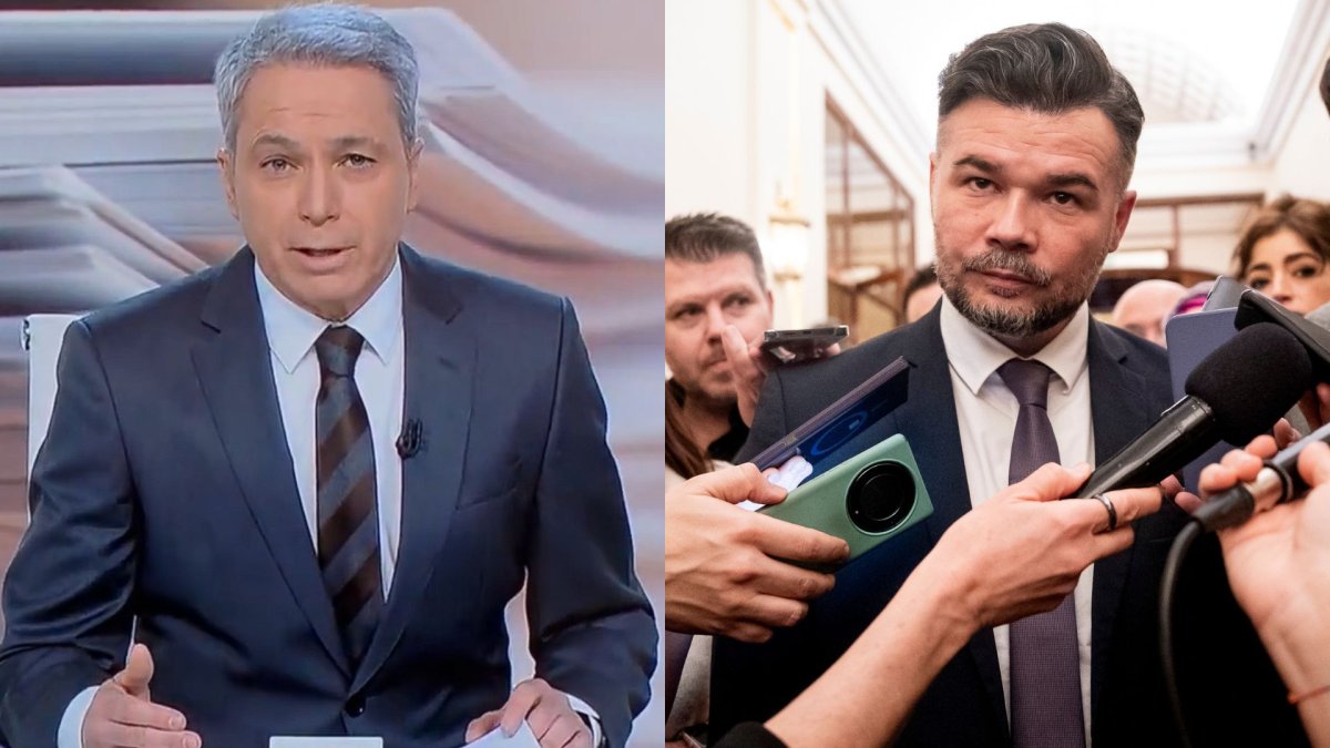 Vicente Vallés (i) y Gabriel Rufián (d)