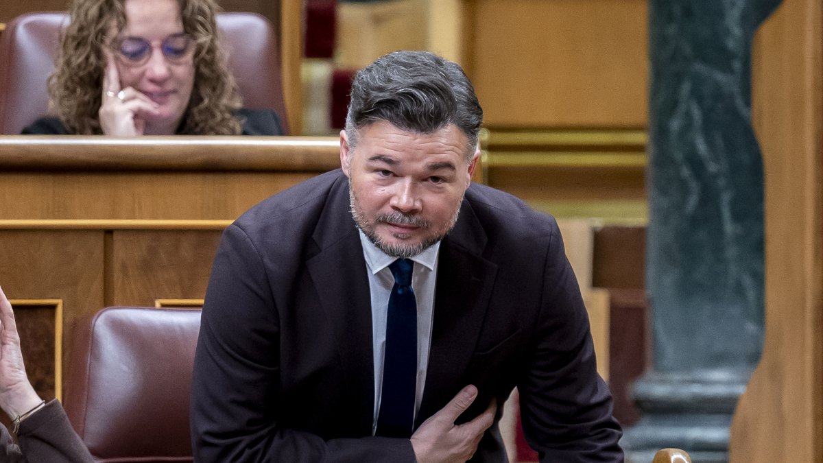 El portavoz de ERC en el Congreso, Gabriel Rufián