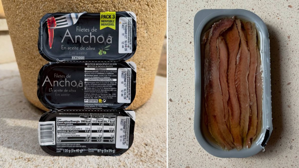 Las anchoas Hacendado capturadas en el Cantábrico y elaboradas en Marruecos, protagonistas del debate abierto por Carlos Álvaro, experto en latas de conservas.