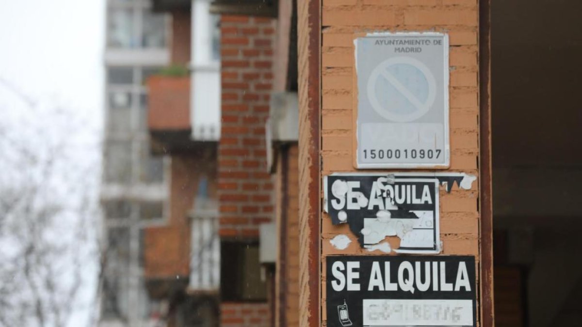 Cartel alquiler