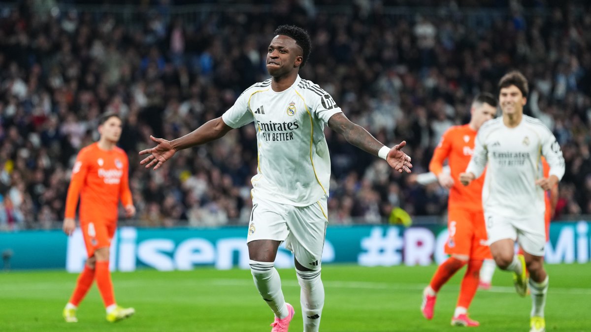 Vinicius Junior lidero la goleada del Real Madrid.