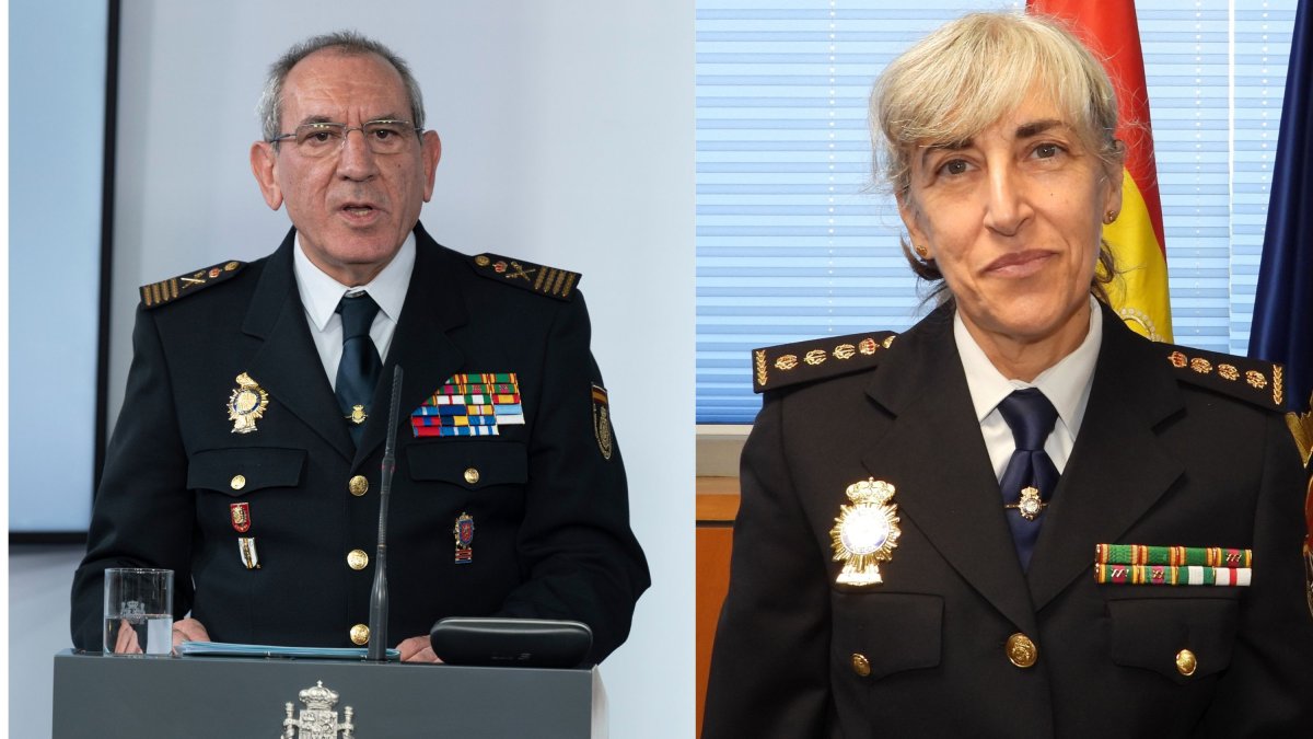 El exdirector adjunto operativo (DAO) de la Policía, José Ángel González Jiménez, y la que es su sustituta interina, Gemma Barroso.
