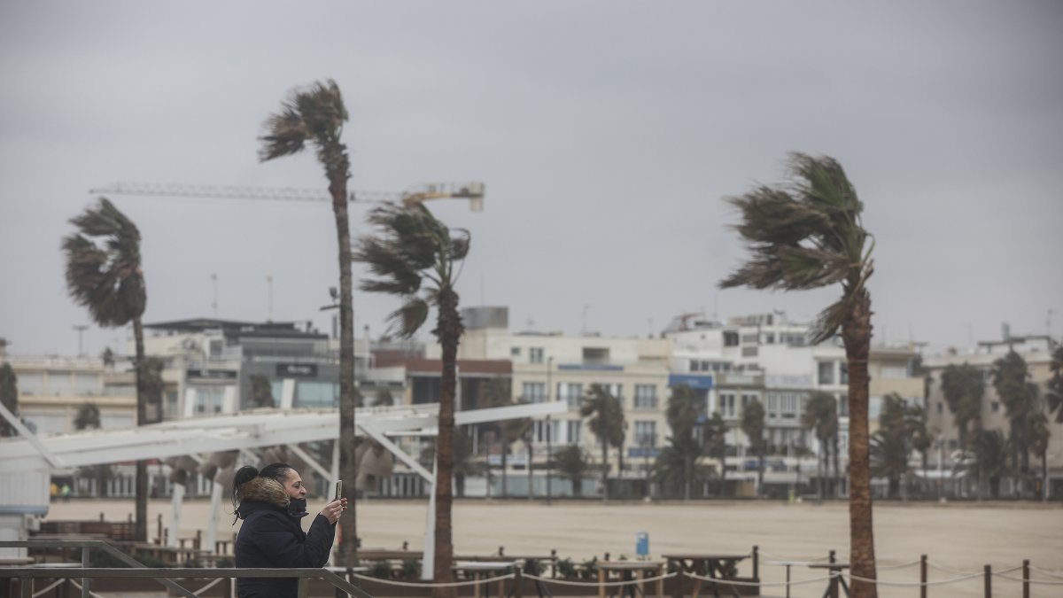 Viento imagen archivo.