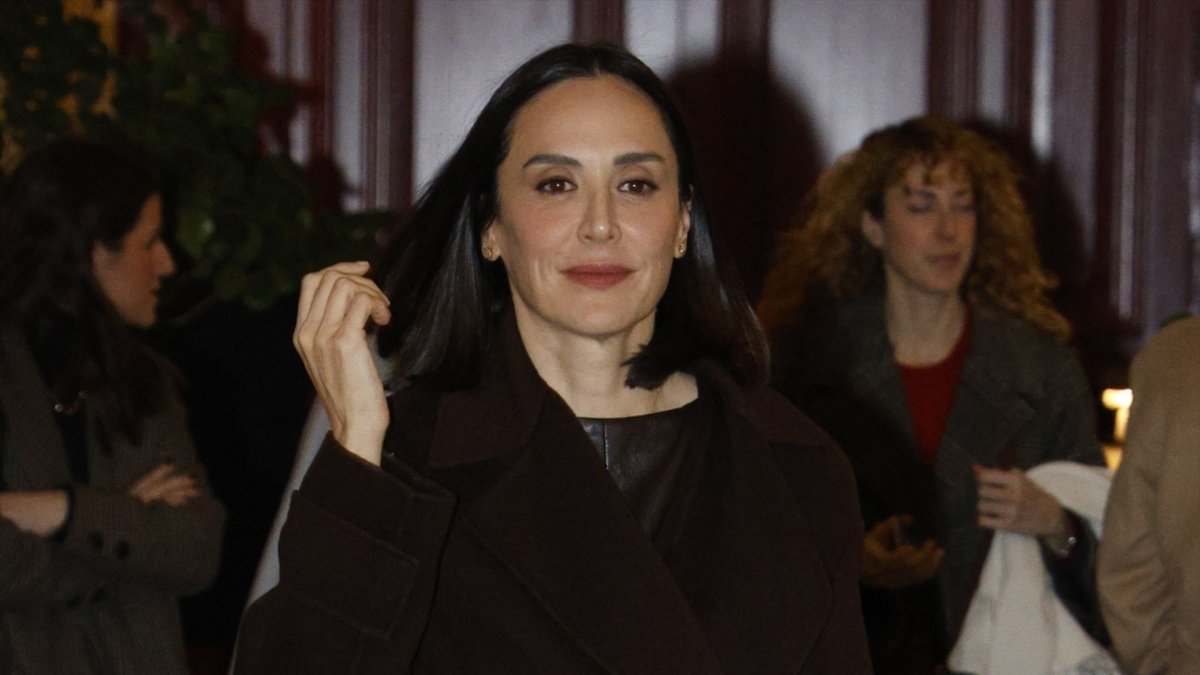 Tamara Falcó sale de un restaurante el jueves 15 de enero.