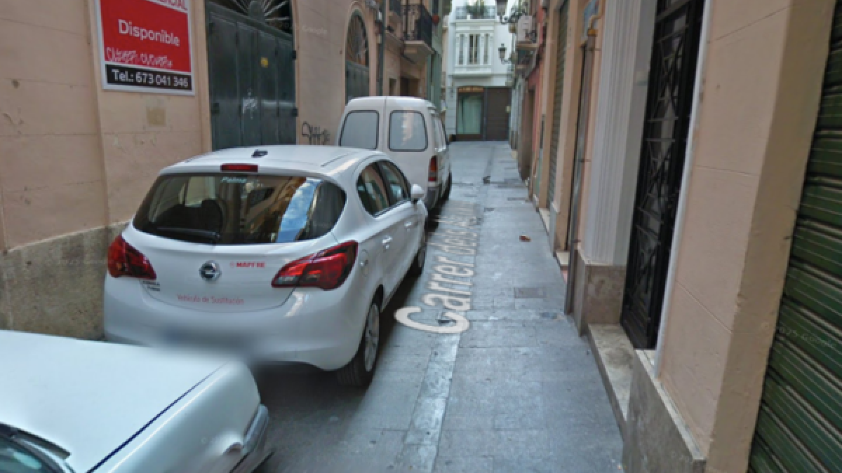 Calle Aluders, lugar de la agresión