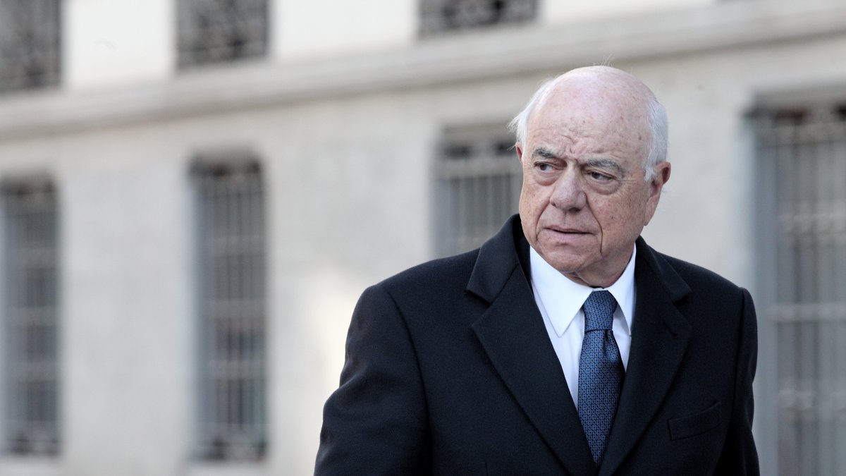El expresidente del BBVA, Francisco González, a su llegada a la Audiencia Nacional.