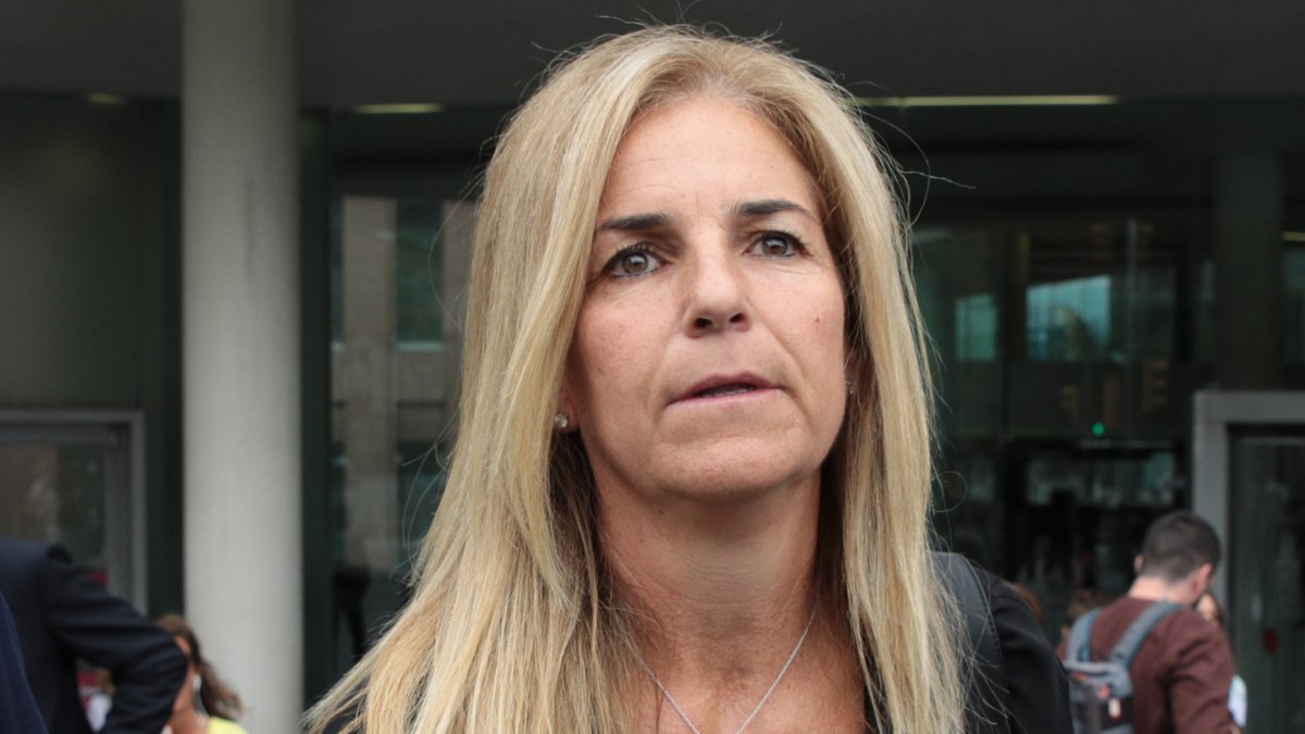 Arantxa Sánchez Vicario a su salida del último juicio acusada por alzamiento de bienes