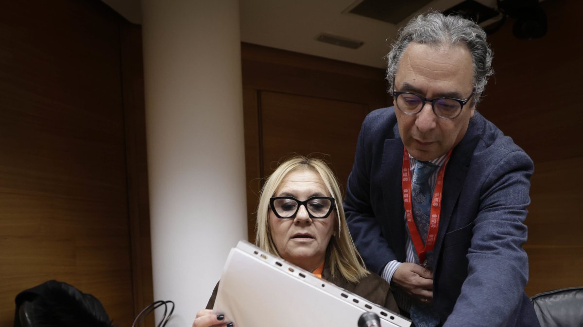 María Concepción Cuevas, portavoz de la asociación Liberum, en Las Cortes Valencianas