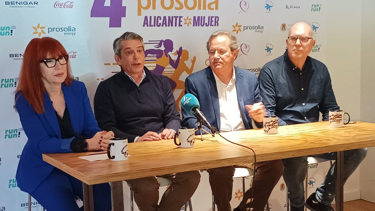 Presentación de cuarta edición la Carrera de la Mujer en Alicante.