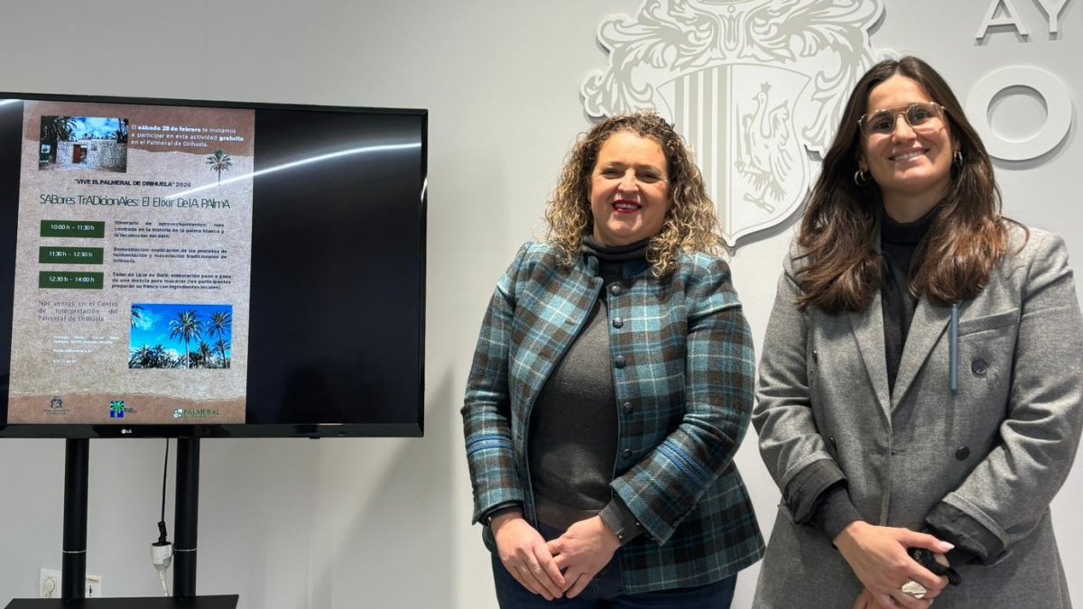Noelia Grao, concejala de Medio Ambiente de Orihuela junto a Carmen Alcaraz presenta el programa