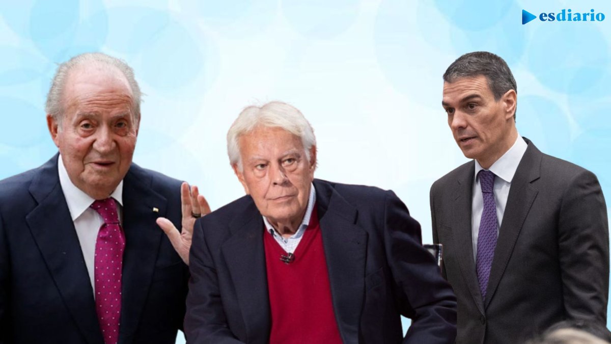 Don Juan Carlos I, Felipe González y Pedro Sánchez