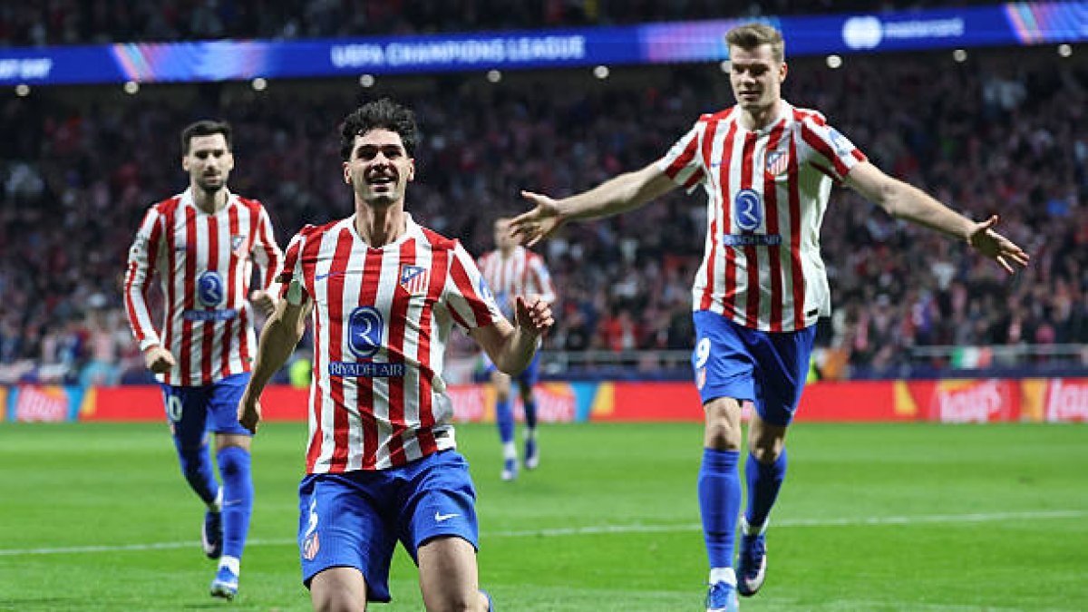 Cardoso marcó el segundo para el Atlético de Madrid.