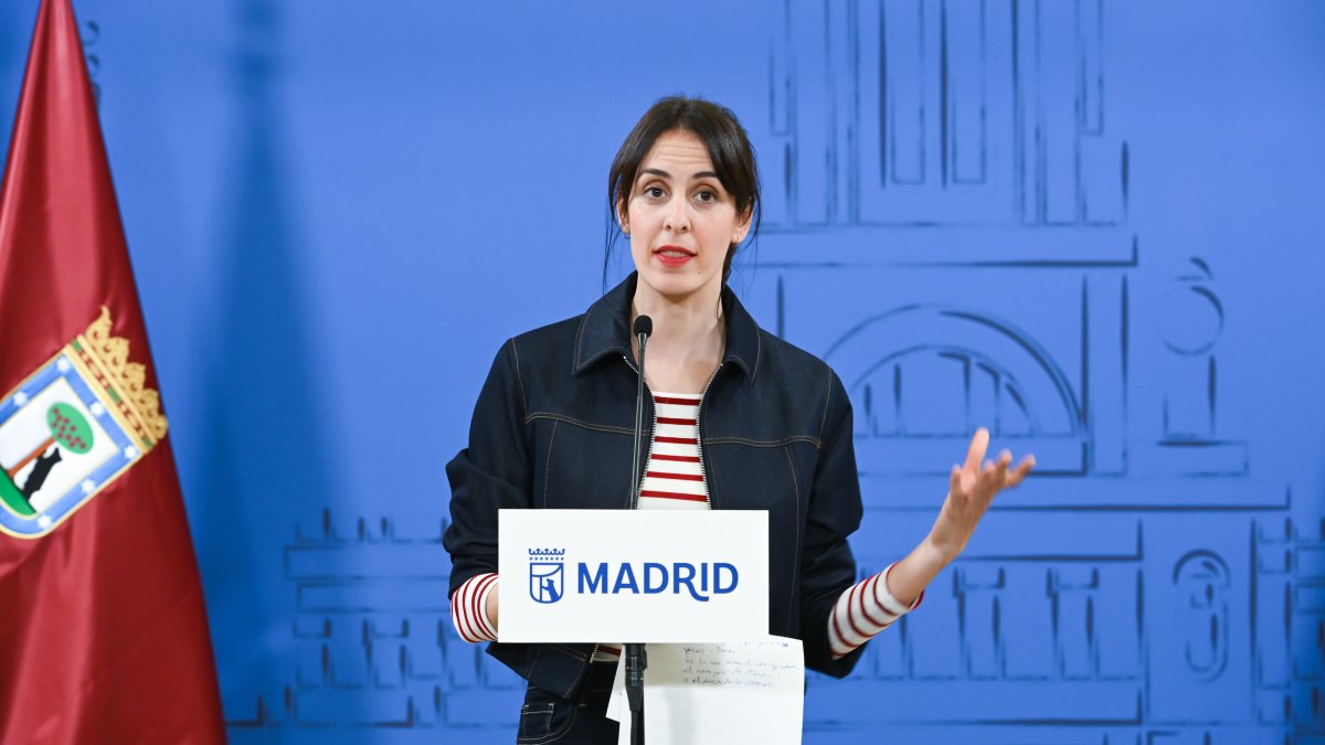 La portavoz de Más Madrid en el Ayuntamiento, Rita Maestre, durante una sesión ordinaria del Pleno del Ayuntamiento de Madrid.