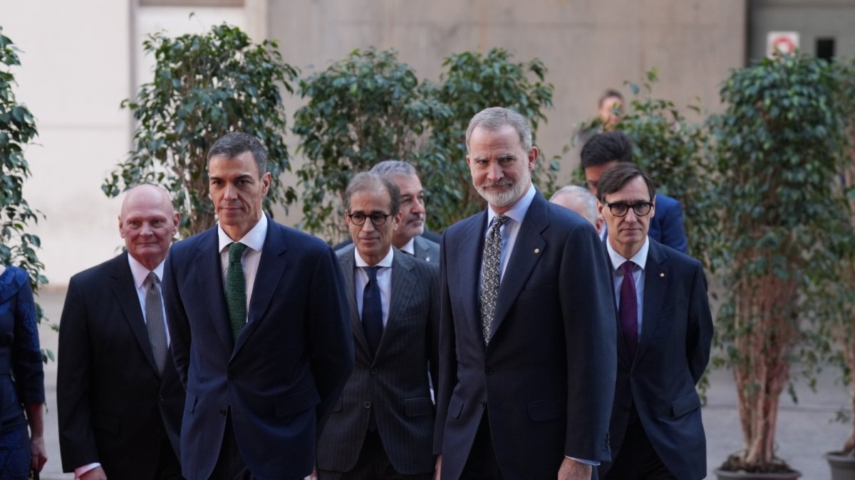 El Rey a su llegada al MWC 2026.
DAVID ZORRAKINO-EUROPA PRESS
02/3/2026