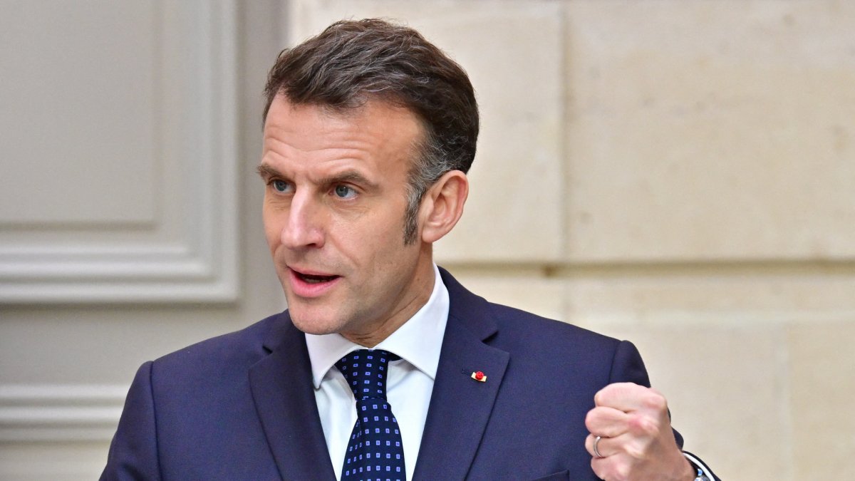 El presidente francés Emmanuel Macron