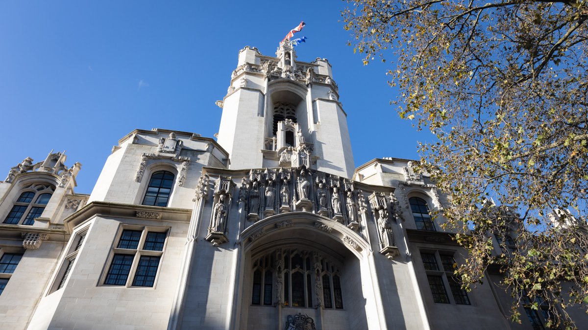 Sede del Tribunal Supremo de Reino Unido en la capital, Londres (archivo).
