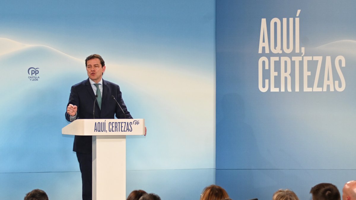 El presidente de Castilla y León, Alfonso Fernández Mañueco.