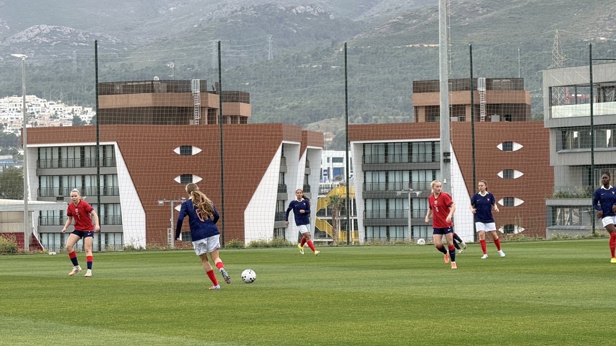 Un momento de la final entre Francia y Noruega.