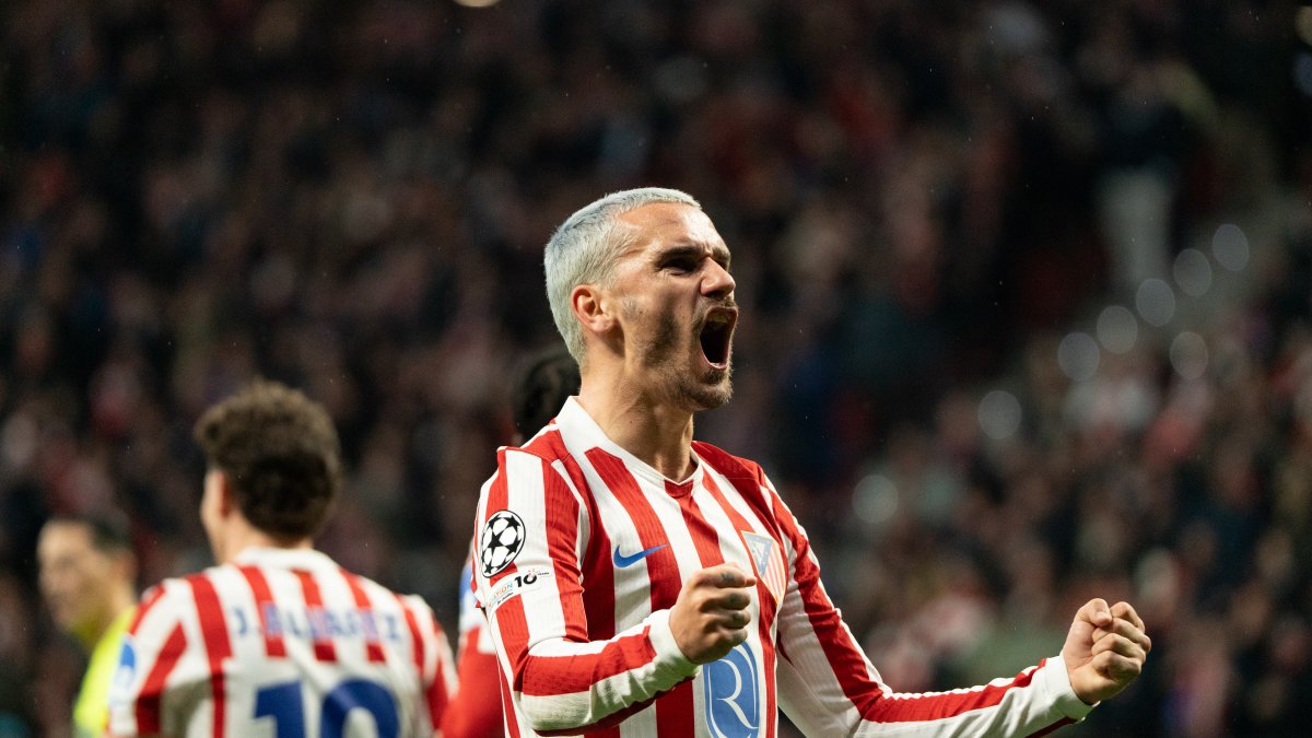 Griezmann celebra su gol en la victoria 5-2 frente al Tottenham